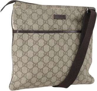 Gucci Pre-owned Plastic Cross Body Tas - Dames - Vintage Schoudertas - Beige - ONE Size - Vintage