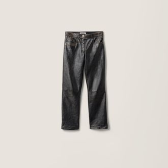 Miu Miu Nappa leather pants