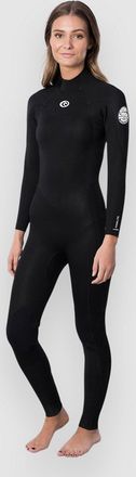Rip Curl Freelite 4/3 GB Back Zip Steamer Neoprenanzug schwarz