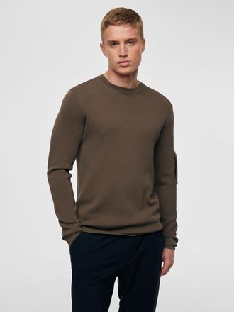 Genti Ronde hals pocket Mud