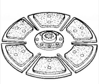 CARRARO Carraro Disco Central R&iacute;gido Para Tractor Agr&iacute;cola 68.2 68.4 78.2 15586