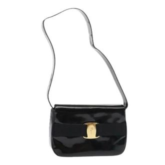Ferragamo Pre-owned Shoulder Bags, female, Black, Size: ONE SIZE Pre-owned Shoulder Bag