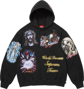 SUPREME FW26 Stickers Hooded Sweatshirt Black FW26SW67-BLACK