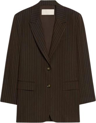 iBlues Iblninfee Blazer - Dames - Blazers - Bruin - M - Polyester - Jassen