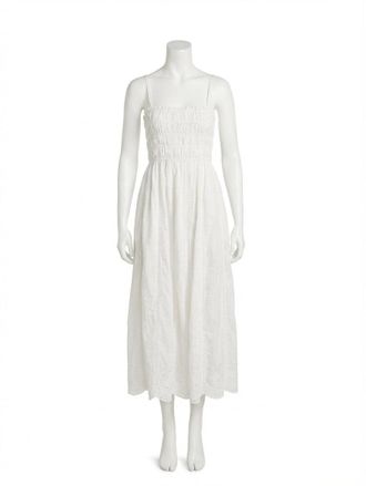 Z Supply Dani Embroidered Midi Dress In Cream