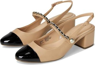 Anne Klein Padova High Womens Heels Tan/Black : 7.5 M, Leather/Rubber