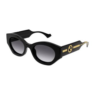 Gucci Accessoires, unisex, Zwart, ONE Size, Gg 1553S 5221 145 Zonnebril