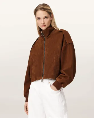 AllSaints Lowden Suede Jacket