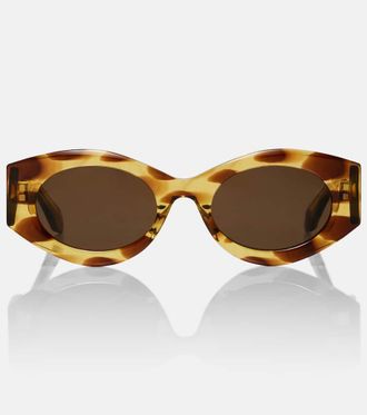 Alaia Logo oval sunglasses