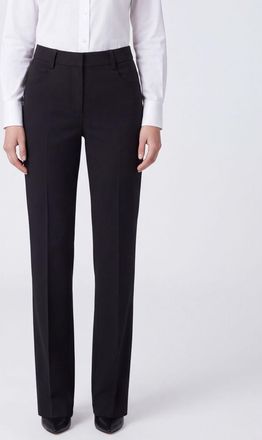 Amiri Mid-Rise Slim Fit Cr&ecirc;pe Trousers with Concealed Fastening