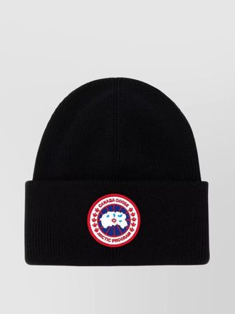 Canada Goose wool arctic beanie hat with folded cuff