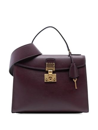 Dior 2017 Leather DiorAddict Top Handle Bag satchel - women - Calf Leather - One Size - Red