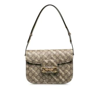 Gucci Pre-owned Shoulder Bags, female, Beige, Size: ONE SIZE Pre-owned Plastic gucci-bags