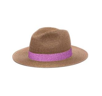 Lastelier PORTOFINO Straw Hat Pink Lurex at Nordstrom, Size Medium