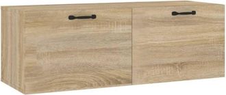 vidaXL Wall Cabinet Sonoma Oak 100x36.5x35 cm Engineered Wood vidaXL