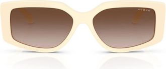 Vogue Sunglasses Vo5642 Su 316713 Full Ivory/Gradient Brown Women