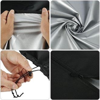 OEM Funda Para Calentador De Patio, Con Cremallera Y Cord&oacute;n Ajustable, Resistente A Los Rayos Uv, Resistente Desgarros, Impermeable, 226 X 85 X 48 Cm