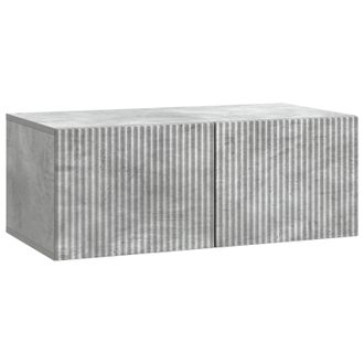 vidaXL Mueble Para Tv De Pared Gris Hormig&oacute;n 78,5 X 41 X 30 Cm Vidaxl