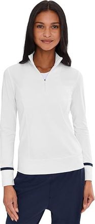 Callaway Thermal Long Sleeve Colorblock Top Womens Clothing Brilliant White : 2XL (Womens 18-20), Elastane/Polyester
