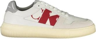 Calvin Klein Sneakers - Heren - Sneakers - Wit - 44 EU - Leer - Schoenen