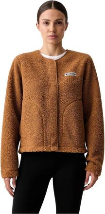 Columbia Panorama Sherpa Snap Fleece Jacket - Sport - Mujer - Marr&oacute;n - XS