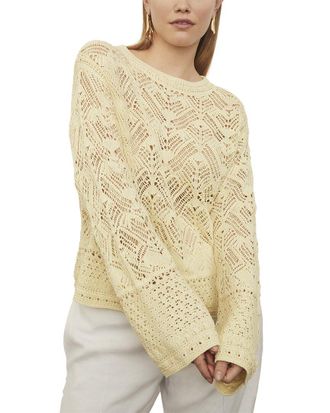 Vince Plus Lace Patchwork Pullover