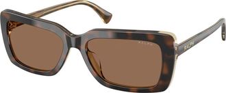Ralph Lauren Ra 5342U Zonnebrillen - Dames - Zonnebrillen - Bruin - 56 MM - Accessoires