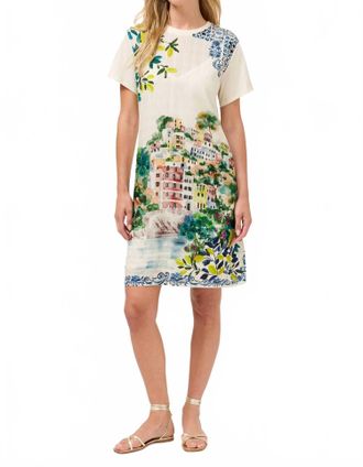 Johnny Was Crew Neck Tee Dress In Ondora