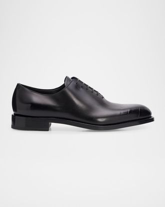 Ferragamo Men & apos;s Angiolo Croc-Embossed Leather Oxfords