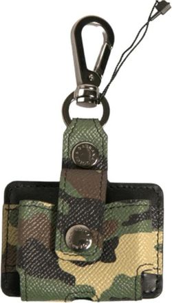 Dolce & Gabbana Camouflage Airpods Case - Heren - Telefoonaccessoires - Groen - ONE Size - Leer - Accessoires