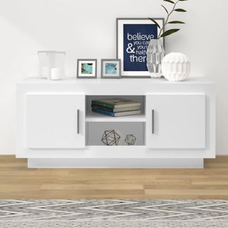 vidaXL Vidaxl - Mueble Para Tv Madera Contrachapada Negro 102x35x45 Cm