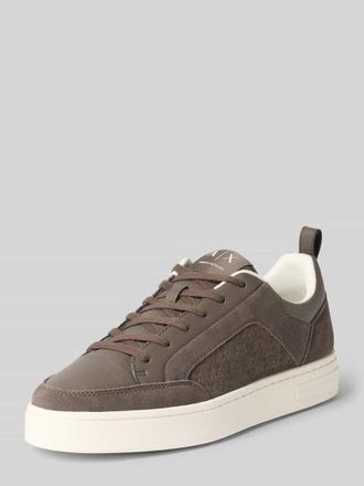 A|X Armani Exchange Sneaker aus Leder Modell LONDON in Taupe, Gr&ouml;&szlig;e 41