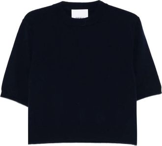 Erika Cavallini Semi Couture Felpa a maniche corte - Blu