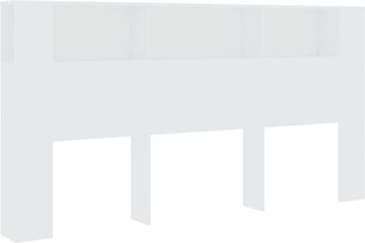 vidaXL Mueble Cabecero Blanco 200x18,5x104,5 Cm Vidaxl