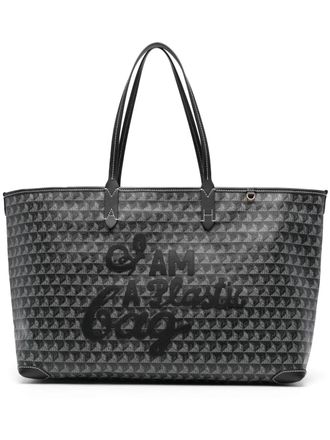 Anya Hindmarch I Am A Plastic Bag tote bag - women - Eco Leather/Canvas - One Size - Grey