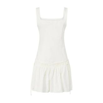 Pinko Short Dresses, female, White, Size: XS Enna Abito Popeline