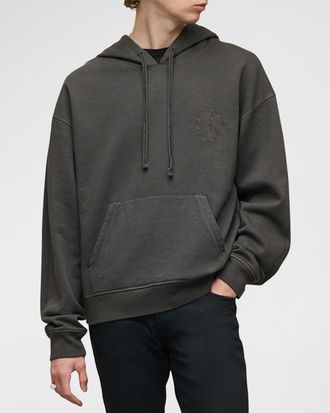 John Varvatos Mens Embroidered Peace Hoodie