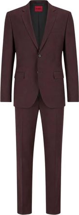 HUGO BOSS Arti-Hesten 253X Pak - Heren - Business pakken - Paars - 3XL - Wol - Kostuums