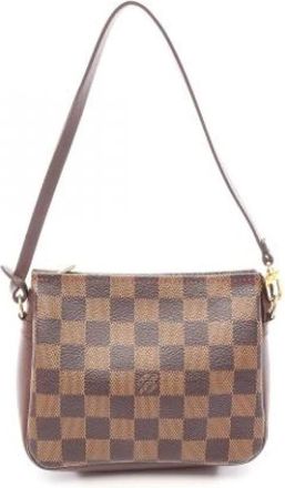 Louis Vuitton Pre-owned Damier Handtas - Dames - Vintage Schoudertas - Bruin - ONE Size - Leer - Vintage