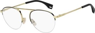 Fendi Authentieke RHL-bril- Premiumkwaliteit! - Heren - Brillen - Geel - 51 MM - Accessoires