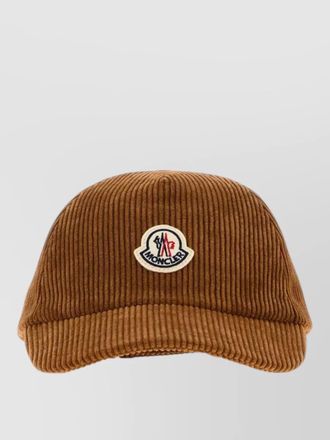 Moncler stretch corduroy baseball cap adjustable strap