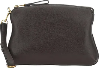 Borsalino Clutch de piel - Bags - Hombre - Marr&oacute;n - ONE SIZE