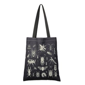 Generic PYOUL Insect Lover Gift Boho Bugs Tote Bag Bug Collector Handbag Entomologist Gift Vintage Style Insects Gift (Boho Bugs Tote)