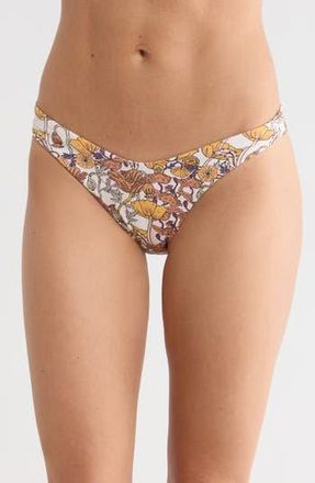 Maaji Splendour Regular Rise Thin Side Bikini Bottoms in Beige at Nordstrom Rack, Size Medium