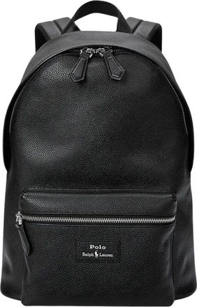 Polo Ralph Lauren Zaino in Pelle Granata - - Bags - Uomo - Nero - ONE SIZE