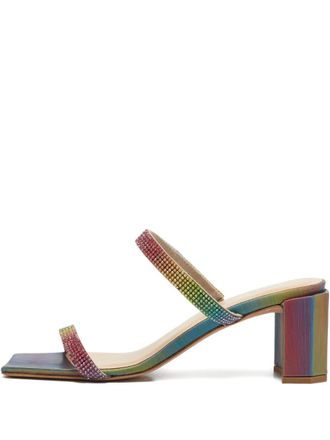 by FAR Pre-owned 65 mm sandalen verfraaid met kristallen - Roze