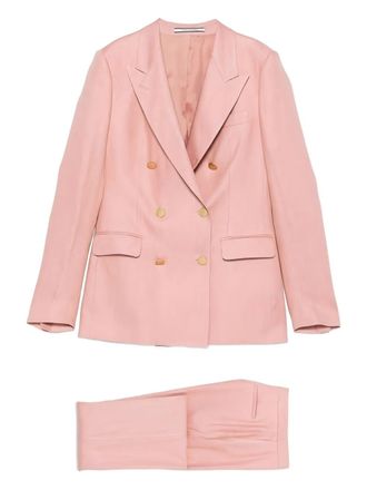 Tagliatore Parigi double-breasted suit - women - Fabric - 42 - Pink
