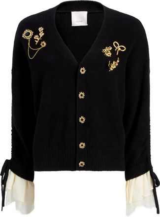 Cinq &agrave; Sept Cardigan Brooches Atlas - Nero