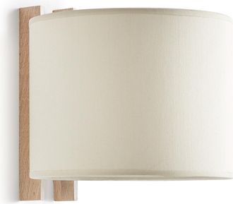 OEM Aplique Compact E27-&oslash;45 40w Algod&oacute;n Beige Madera Haya