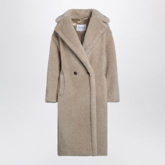 Max Mara Light Beige Teddy Bear Icon Coat In Alpaca And Wool